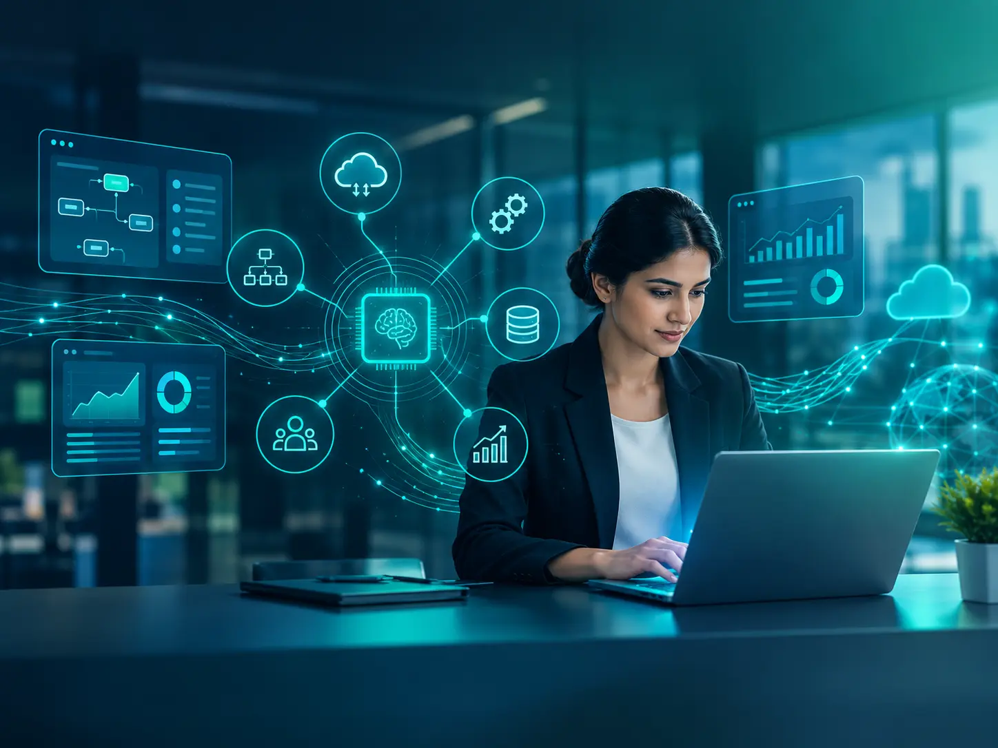 Futuristic-AI-Workspace