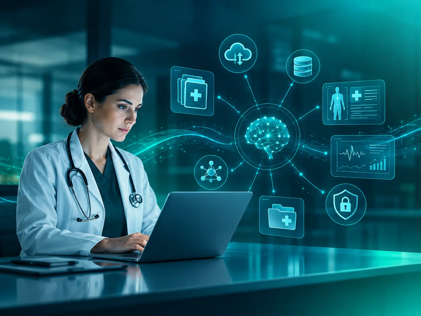 Futuristic Healthcare AI Network